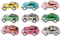 Turbo Racers Mini Rally Pull-backauto's, 9st.