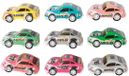 Turbo Racers Mini Rally Pull-backauto's, 9st.