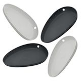 Lurch 570268 kooklepelhouder, set van 4, van 100% BPA-vrij premium platina siliconen flint/-ijzer grijs