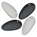 Lurch 570268 kooklepelhouder, set van 4, van 100% BPA-vrij premium platina siliconen flint/-ijzer grijs