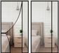 Bol Rideau Anti-Moustiques Porte-Balcon - Moustiquaire Porte - Garder les Insectes Dehors - Installation Auto-adhésive - 80x225cm - Noir
