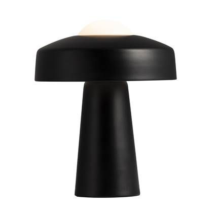 NORDLUX Time Tafellamp Zwart Glas E27 35cm