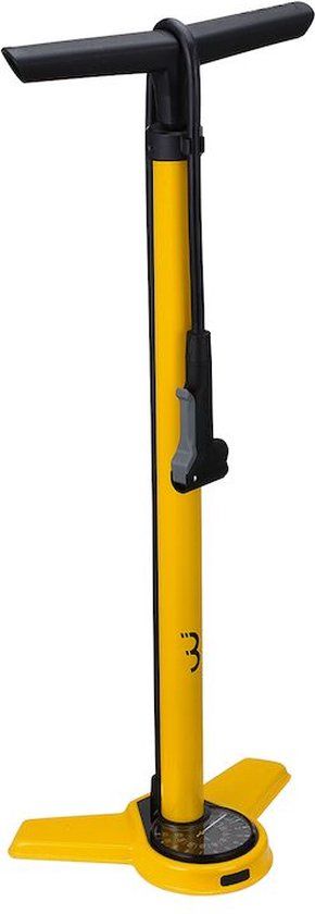 BBB Cycling AirSteel Fietspomp - Vloerpomp - Geel - 8716683121599