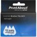 PrintAbout Huismerk Brother TZe-S631 Tape - Zwart op geel (12mm)