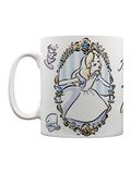 Alice in Wonderland koffiemok frame wit
