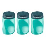 STABILO Puntenslijper Easy 4501 3 in 1 linkshandig petrol - 3 stuks