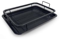 Inox Crispy Grill Pan voor Vetvrij Koken