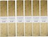 Haza Crepe papier platte vellen - 6x - metallic goud - 250 x 50 cm