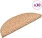 vidaXL Trapmatten 30 stuks 56x17x3 cm goud halfrond