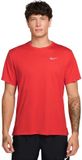 Nike Miler Hardloopshirt Heren - Rood, Polyester, Korte mouw, Effen, XXL