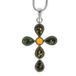 InCollections Dameshanger 925/000 sterling zilver met barnsteen inclusief slangenketting 1,6/42 cm 242A205006340