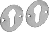 Intersteel Rozet rond plat 50 mm profielcilindergat rvs geborsteld