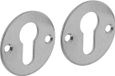 Intersteel Rozet rond plat 50 mm profielcilindergat rvs geborsteld