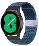 By Qubix Qubix Braided nylon bandje - Blauw / groen gemêleerd - Geschikt voor Huawei Watch GT 6 / GT 7 / GT 6 Pro / GT 7 Pro - 46mm