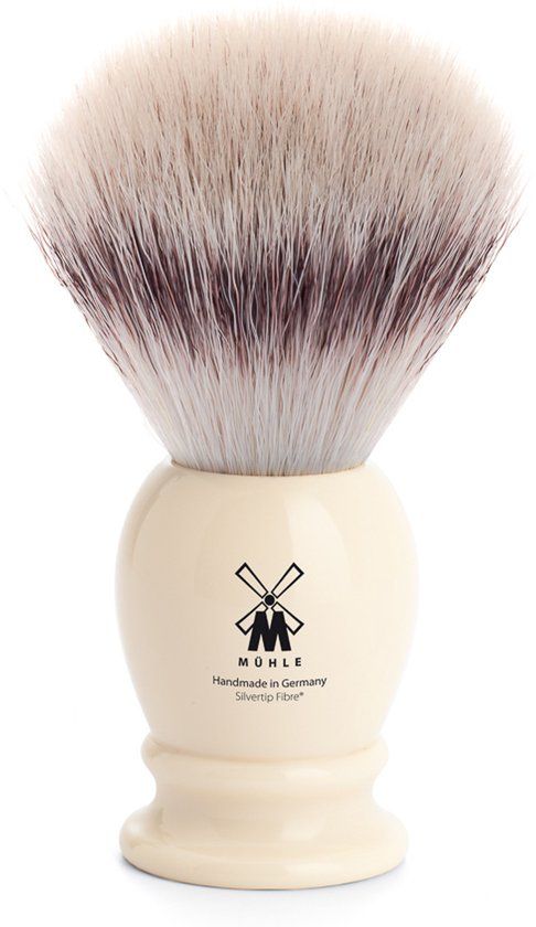 MÜHLE - CLASSIC - Scheerkwast - Synthetisch haar - Wit - L