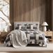 Eddie Bauer - Twin Quilt Set, natuurlijk zacht katoenen beddengoed w/een lichtgewicht gevoel voor het hele jaar comfort, omkeerbaar met bijpassende kussensloop, 2-delige bedset (antiek bruin)