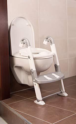 Rotho Babydesign Babydesign Toilettrainer Kidskit 3-in-1 zilvergrijs, wit