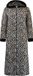 GAUBERT® Extra Lange Dames Rits Badjas met Capuchon en Zijzakken - Ochtendjas - Superzacht Coral Fleece - Panterprint Beige - Maat XXL/3XL