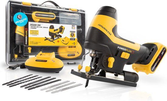 Powerplus POWXB50020 Accu Decoupeerzaag - 20V - Brushless - Incl. Accu & Lader - 9 Zaagbladen