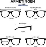Wear Glas GLAS Kiara leesbril met blauw licht filter +1.00 Donkerbruin gevlekt - Acetaat