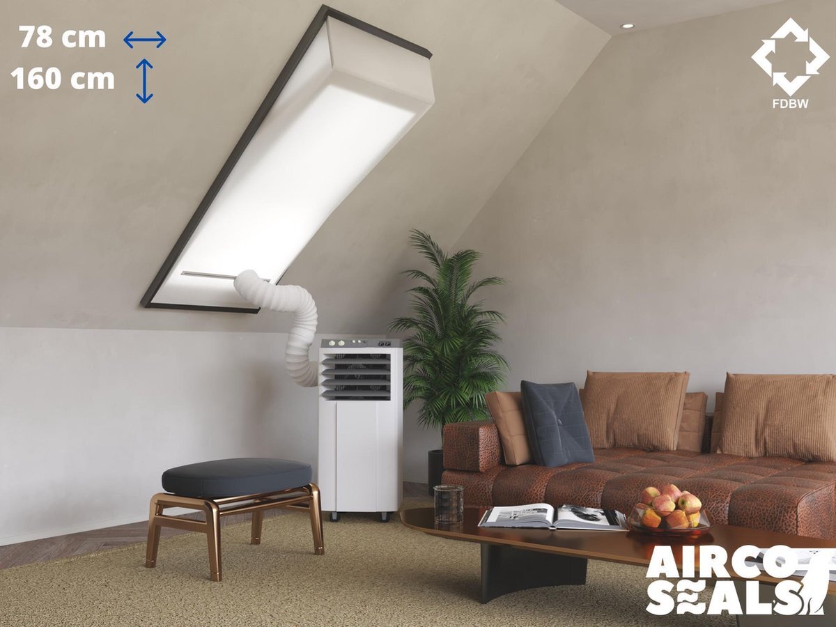 FDBW MK10 - Airco Raamafdichtingskit - 78 x 160 cm - Geschikt voor Velux Tuimelvenster Dakraam