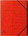 Exacompta 541205E, Project folder, A4, Karton, Rood, 355 g/m², Elastische band