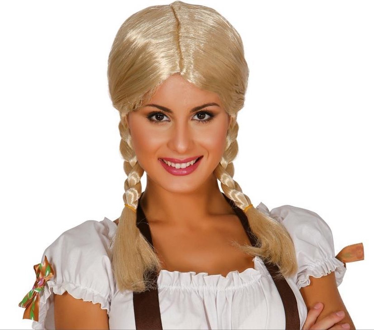 Fiestas Guirca Verkleedpruik Oktoberfest Dames Synthetisch Blond