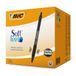 BIC Soft Feel Balpen, Medium Point (1,0 mm), Dagelijkse schrijfpennen met zwart vat, zwart, doos van 36 [Amazon Exclusive]