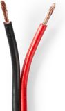 Nedis Speaker Cable - 100m - Black/Red