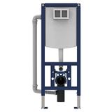 Sanit WC Element INEO Plus (inbouwframe met wandhouder, zonder bedieningspaneel, 2 volumespoeling) 90.741.00.0000, grijs