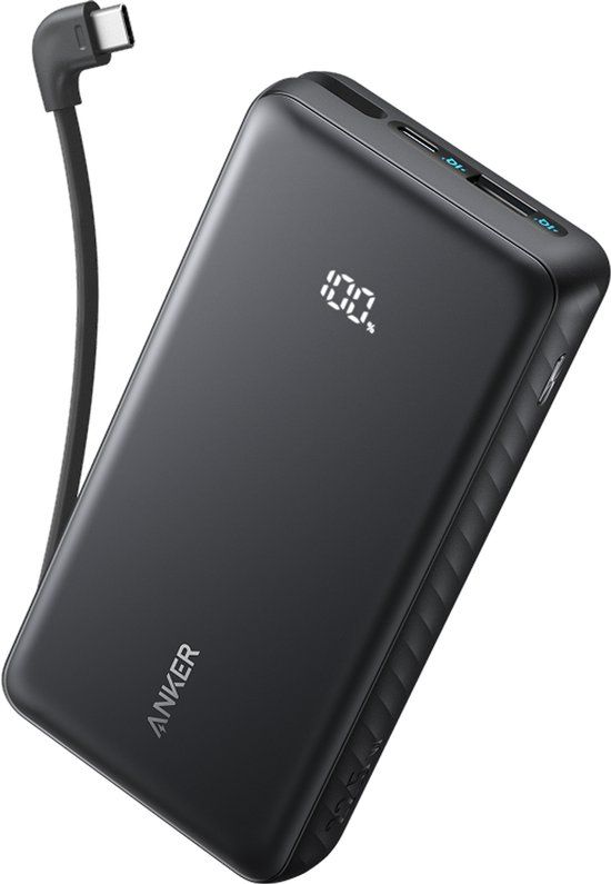 Anker Zolo Powerbank, 20.000 mAh 22,5W Max Draagbare Lader, USB-C In- en Output Snelladen Accupack, Slank Reismaatje