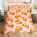 Croissant Ensemble de literie "Croissant" pour lit double, 200x200 cm, comprenant 2 taies d'oreiller