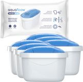 Aquafloow 6x Waterfilters met Magnesium voor Waterkan - Vervangingfilter – Geschikt voor Brita Maxtra+, Style, Marella Cool & Mavea