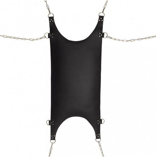 Rimba - Sling - Sex Hangmat - Zwart - Leer