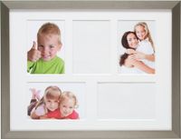 Deknudt Frames multifotolijst zilver 5 openingen 10x15cm