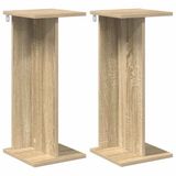vidaXL Plantenstandaard 2 stuks Sonoma Eiken 25 x 25,5 x 60,5 cm Bewerkt Hout