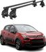 OMAC Barre transversale en acier pour Citroën C3 2016-2024 - antivol inclus - testé City Crash - DIN 75302:2019 - ISO/pas 11154:2006 - charge maximale 50 kg noir