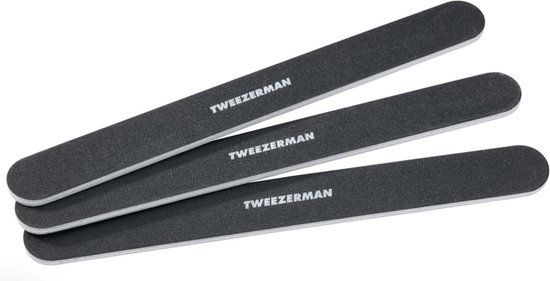 Tweezerman Professionele nagelvijlen - Zwart - 3 stuks