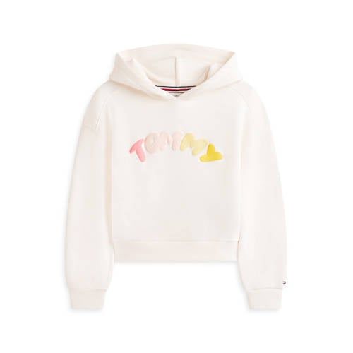 Tommy Hilfiger hoodie wit Sweater Logo - maat 140