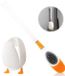 Ibenzoa® Brosse de toilette en silicone avec canard plongeur – Orange