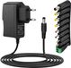 Alimentation universelle 6 V 2 A 12 W adaptateur Ac/dc 100-240 V - Adaptateur d'alimentation de remplacement pour bandes LED - Routeurs - Cctv