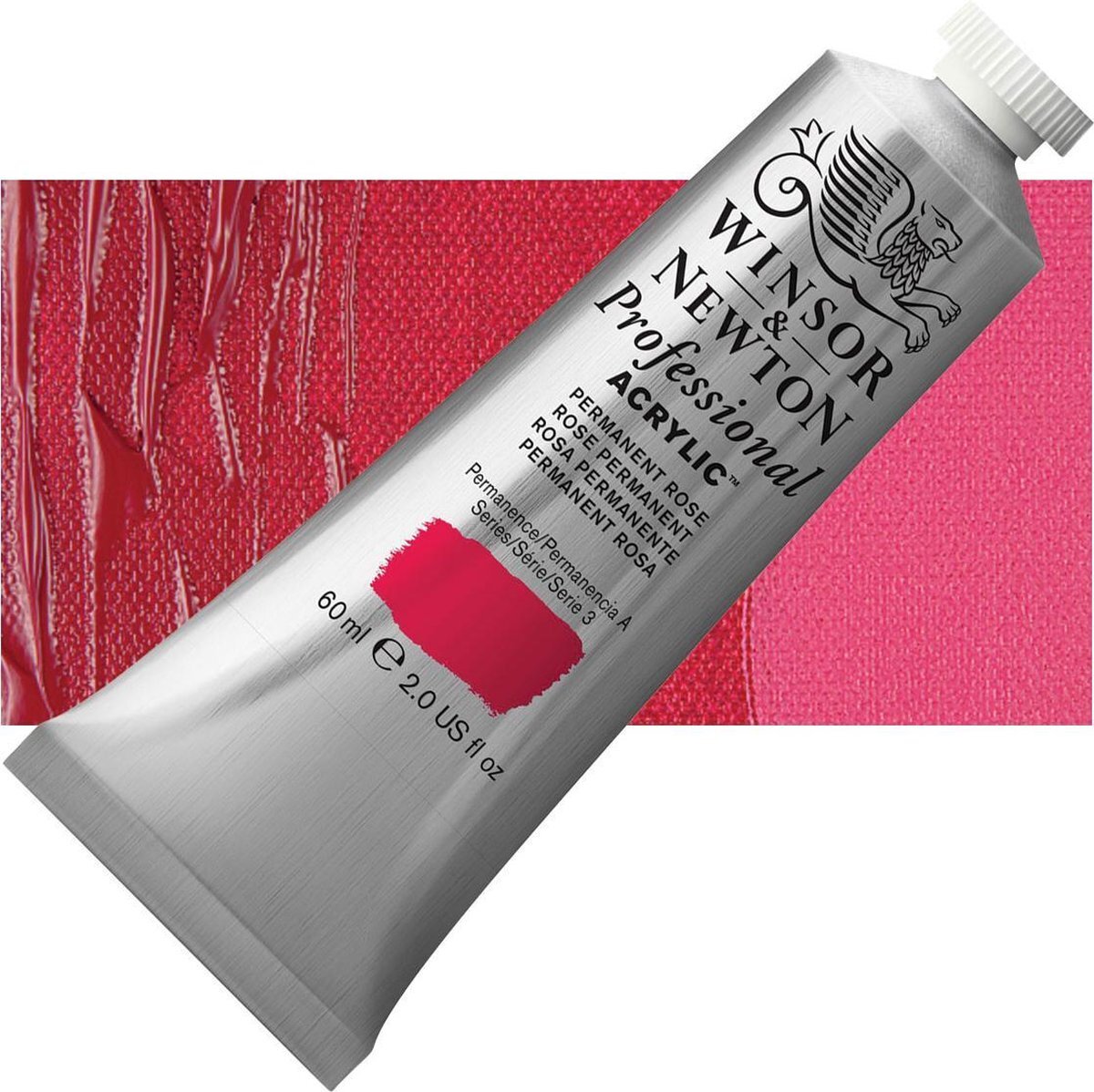 Winsor & Newton Professional Acrylic Tube - Permanent Rose (502) 60 ml