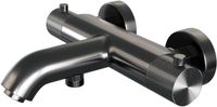 Brauer Gunmetal Carving - Opbouw Baddouche Thermostaatkraan - Gunmetal Geborsteld PVD
