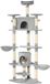 PawHut krabpaal voor katten - Spaanplaat - 60x60x200cm - Donkergrijs