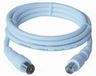 PremiumCord Câble coaxial TV M/F, 75 Ohm, 3m IEC Blanc