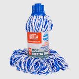 La Briantina Vervangende mop Twist van microvezel, 180 g, effectief en robuust voor elke vloer, universele schroefdraad, 30 cm