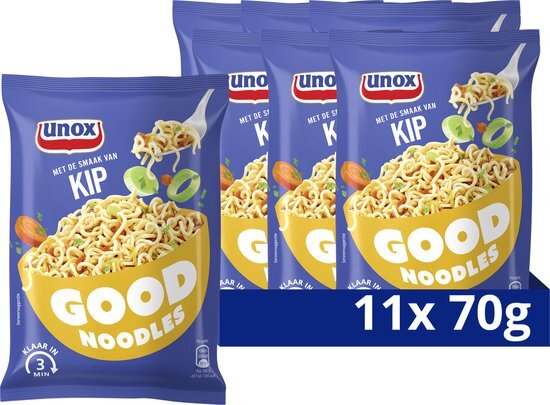 Unox Good Noodles Kip 11 x 70 g Voordeelverpakking