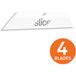 Slice Keramisch blad met spitse punt - Set van 4