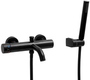 Viking Choice Badkraan - met handdouche - mat zwart - wandmontage