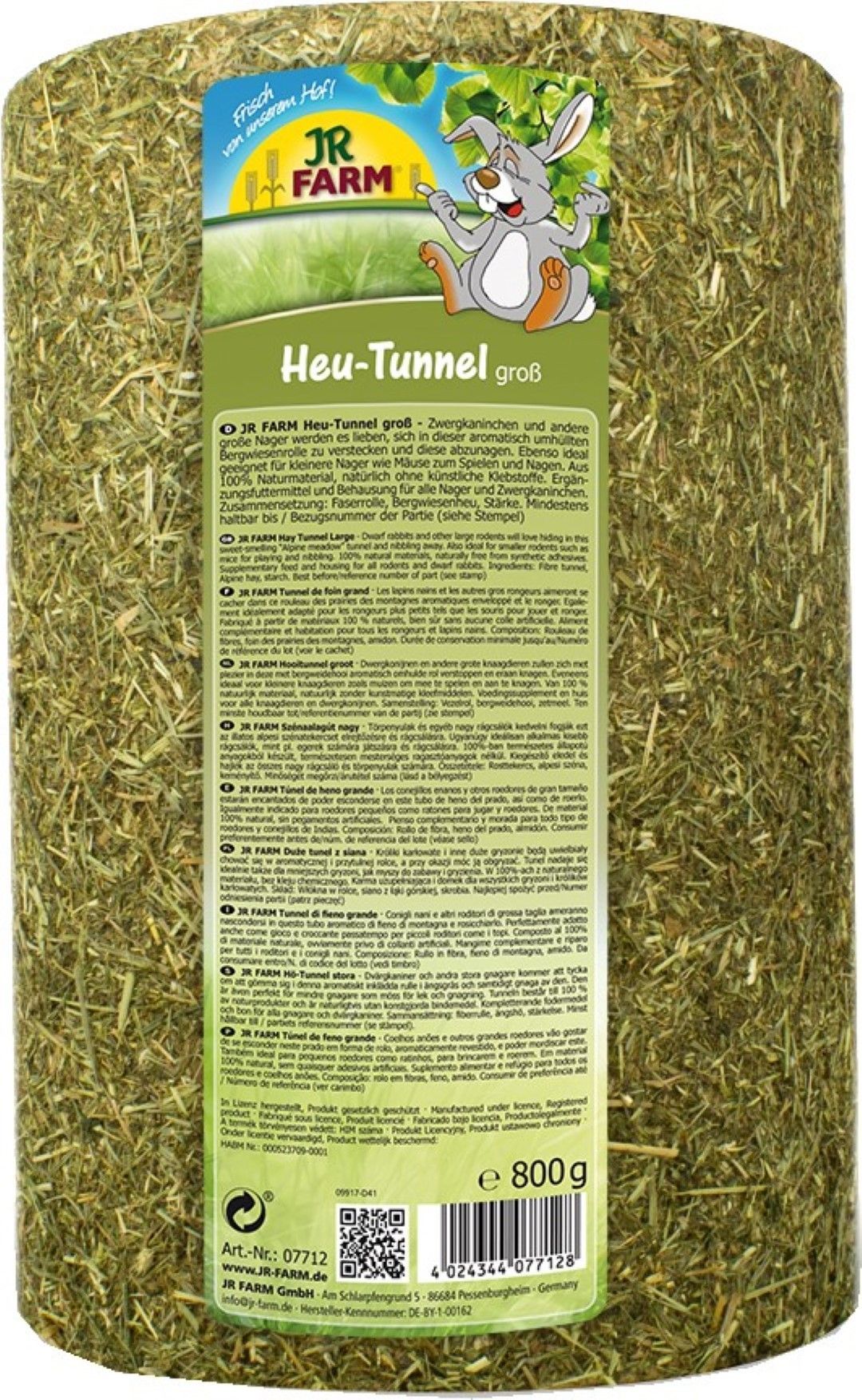 JR Farm Knaagdier Hooitunnel Groot - 750 Gram